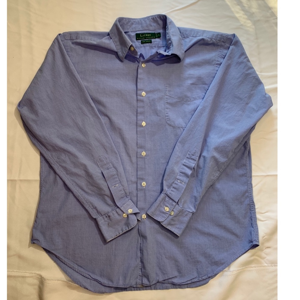 Ralph Lauren Light Blue Dress Dress Shirt